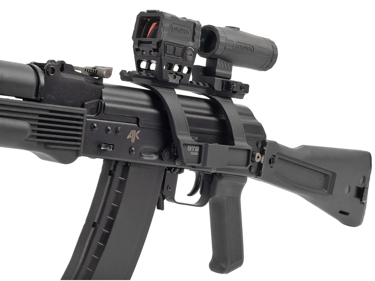 Боковой кронштейн GTS Q.121 небыстросъёмный Picatinny для АК/Сайга