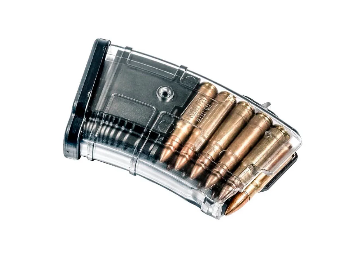 Магазин Pufgun На Впо-133/Сайга-Мк/М (Без Сухаря), 7,62Х39, 10 Патронов, Полимер, Прозрачный, 102Гр.
