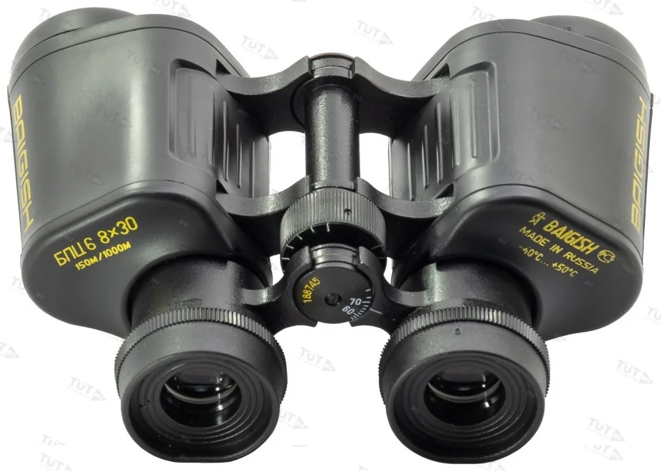 Бинокль БПЦ6 8x30 (обрезиненный корпус, рубиновое покрытие линз)