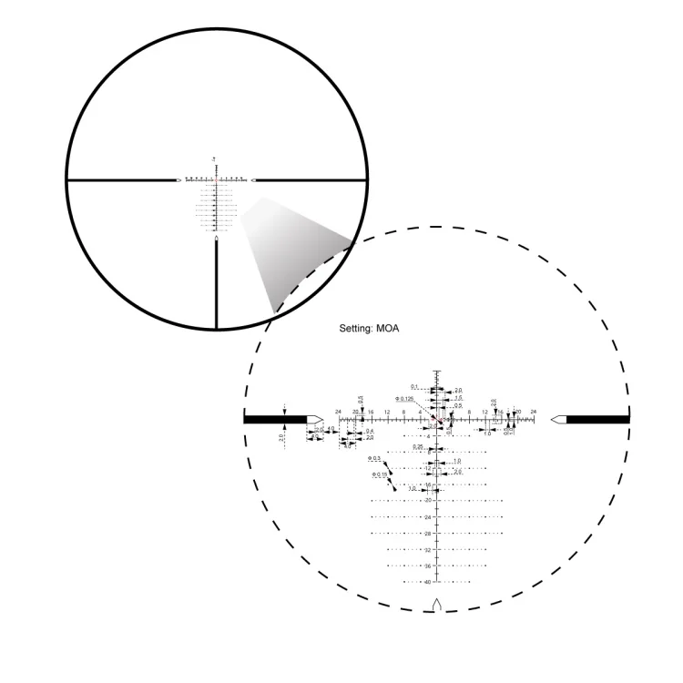 Оптический прицел Vector Optics TAURON 6-24x50 HD MOA FFP / Вектор Оптикс Таурон