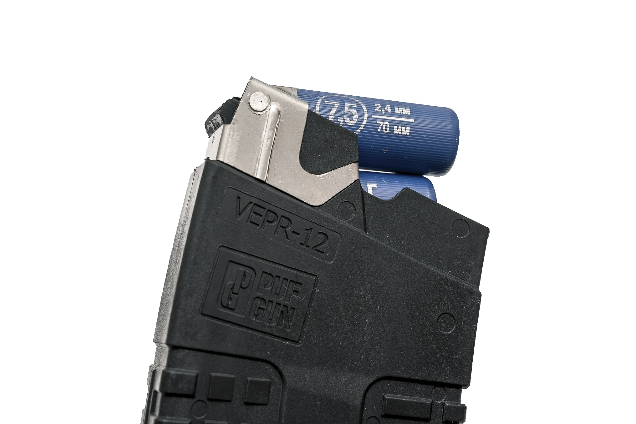 Магазин Pufgun На Вепрь-12 Sport, Калибр 12, 10 Патронов, Усиленный, Поликарбонат, Прозрачный, 468 Г