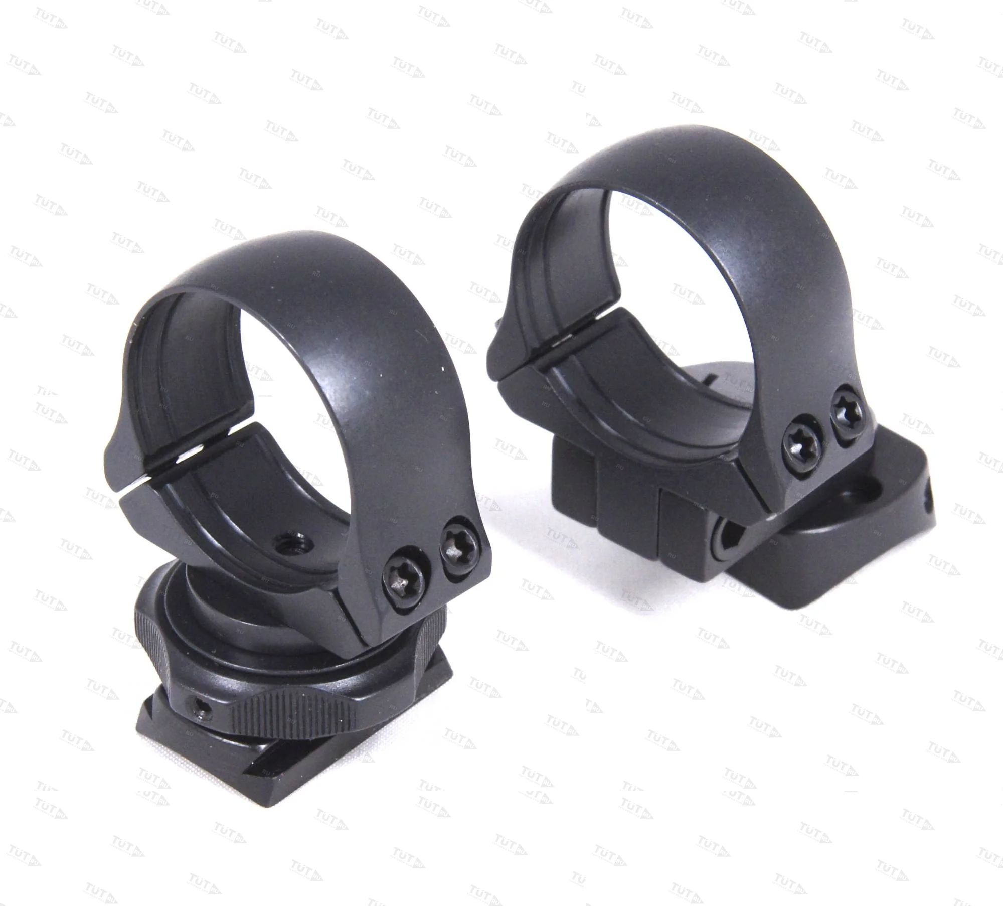 Быстросъемные поворотные кольца MAK 30мм с основаниями на Rossler Titan 6 KR=34мм BH=17мм