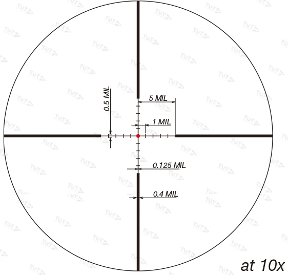 Прицел March Compact 1.5-15x42, 0.1MIL (сетка FD-2) с подсветкой