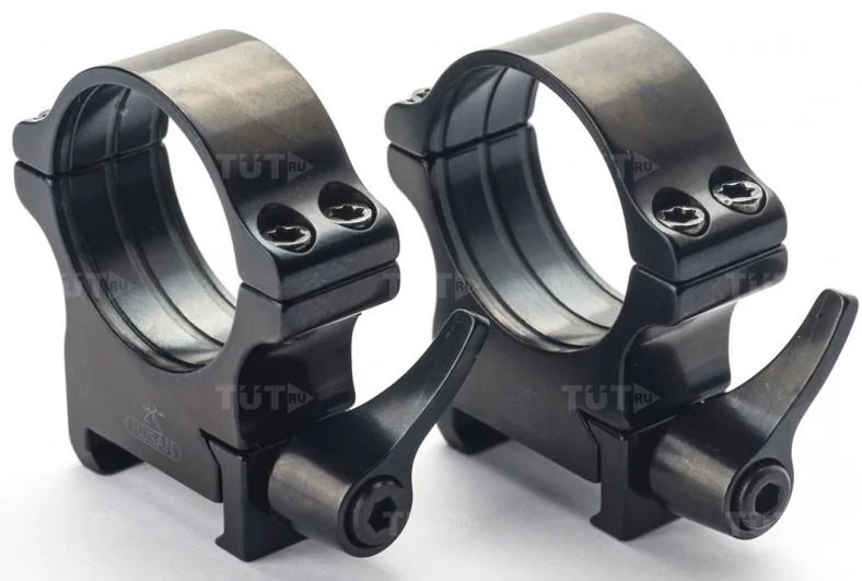 Кольца Rusan быстросъемные Weaver на 30мм H10 рычажные (050-30-10-R)