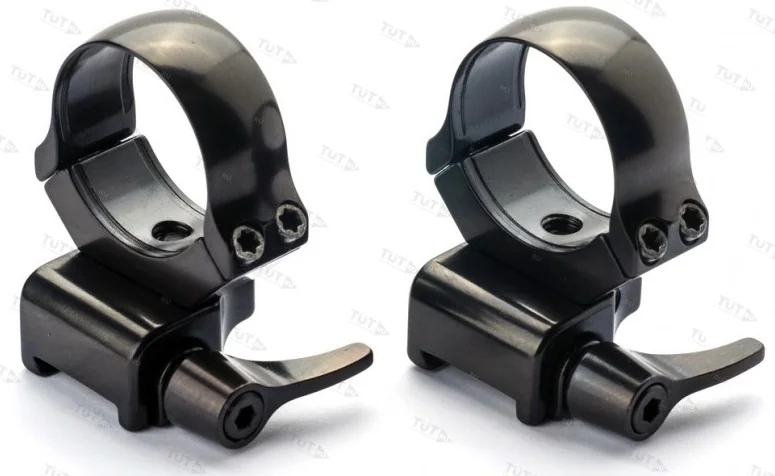 Быстросъемные кольца Rusan 26мм на CZ 550/557 BH=20мм (рычаг) 055-19-26-20-R