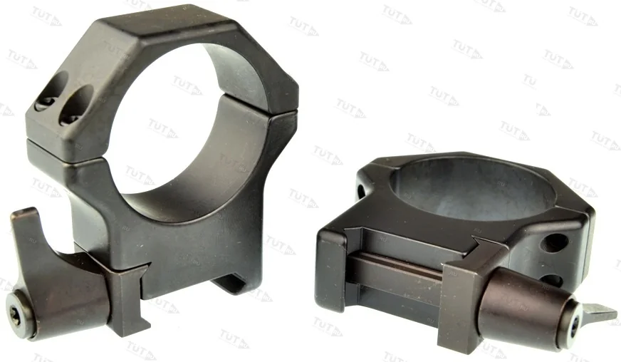 Быстросъемные стальные кольца Contessa на базу Picatinny, 34 мм, BH=19 мм (SRP03/C)