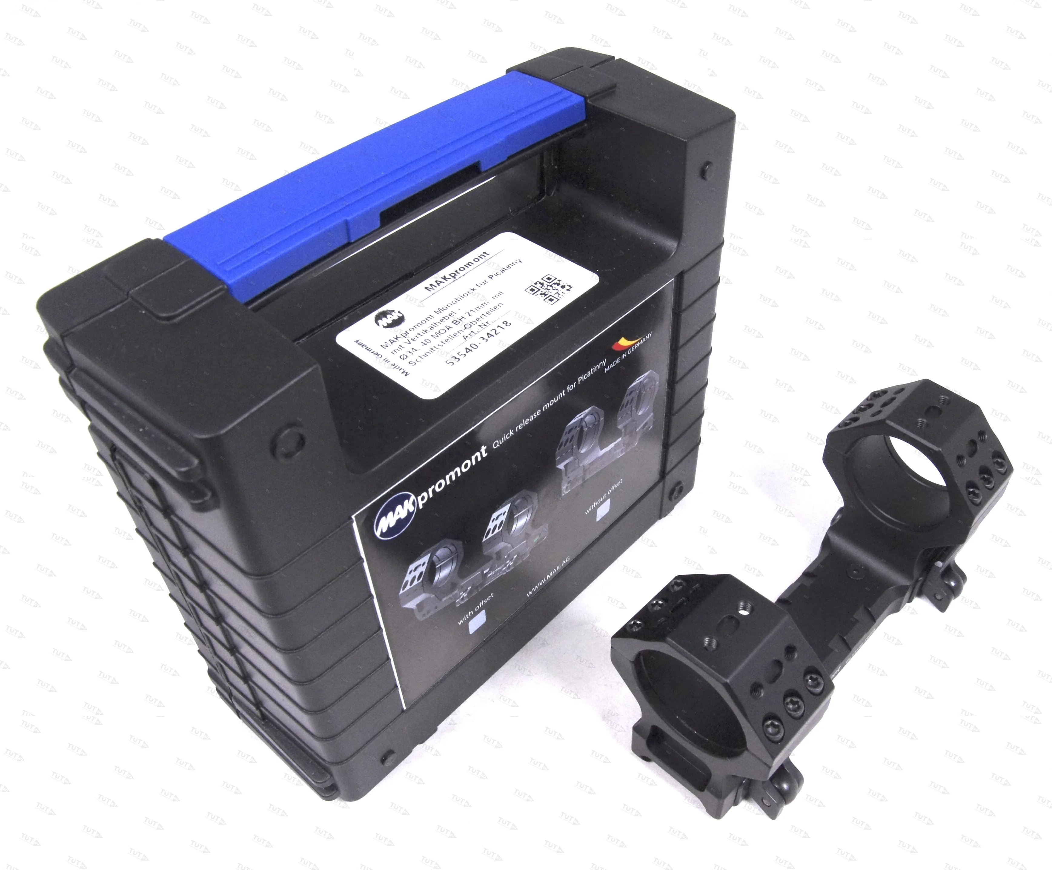 Быстросъемный кронштейн MAKpromont на Weaver, 34 мм, 40 MOA, BH=21 мм