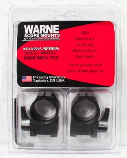 Крепления Warne TIKKA 1" QD Medium (1TLM)