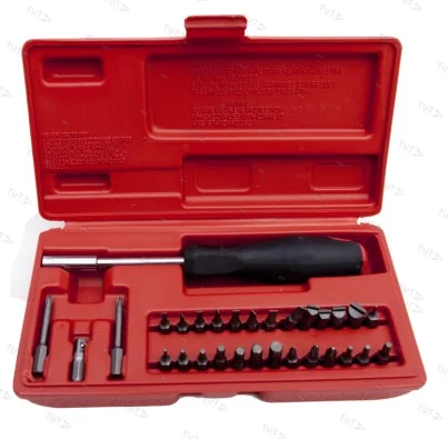 Набор отверток DAC оружейный 31 предмет (29 бит, 1 отвертка, футляр).  РУКОЯТЬ - РЕЗИНА, ФУТЛЯР - ПЛ