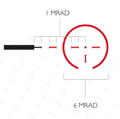 Оптический прицел Hawke Endurance 30 WA 1-4х24 IR (Tactical Dot)