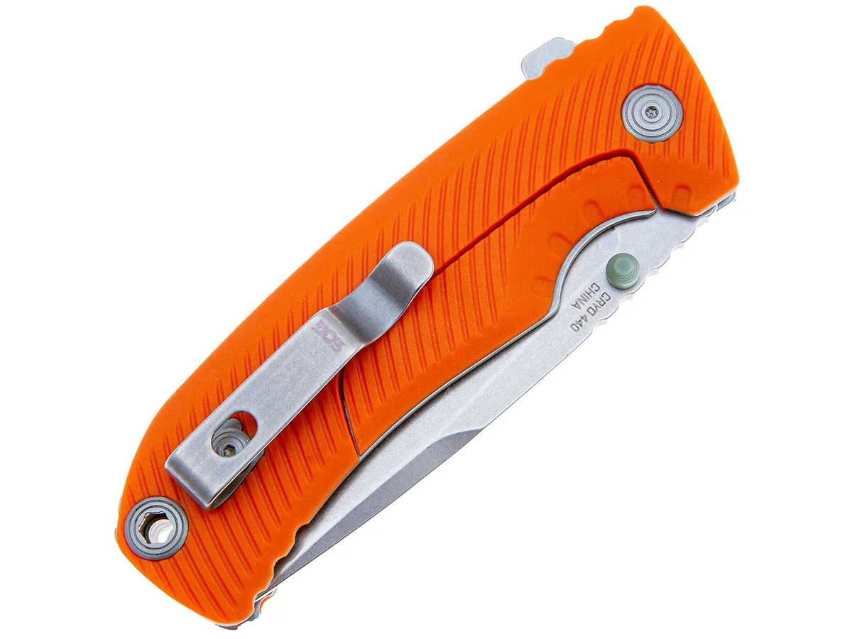 Нож складной SOG Tellus FLK Blaze, сталь Cryo 440C, рукоять GRN