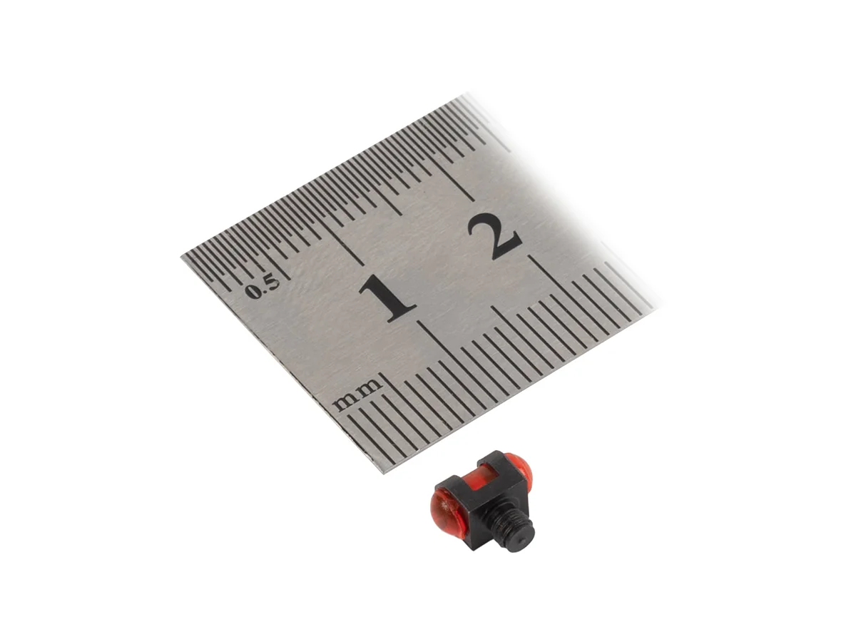 Мушка светящаяся Nimar, диаметр волокна 3 мм, резьба 3мм (красный)