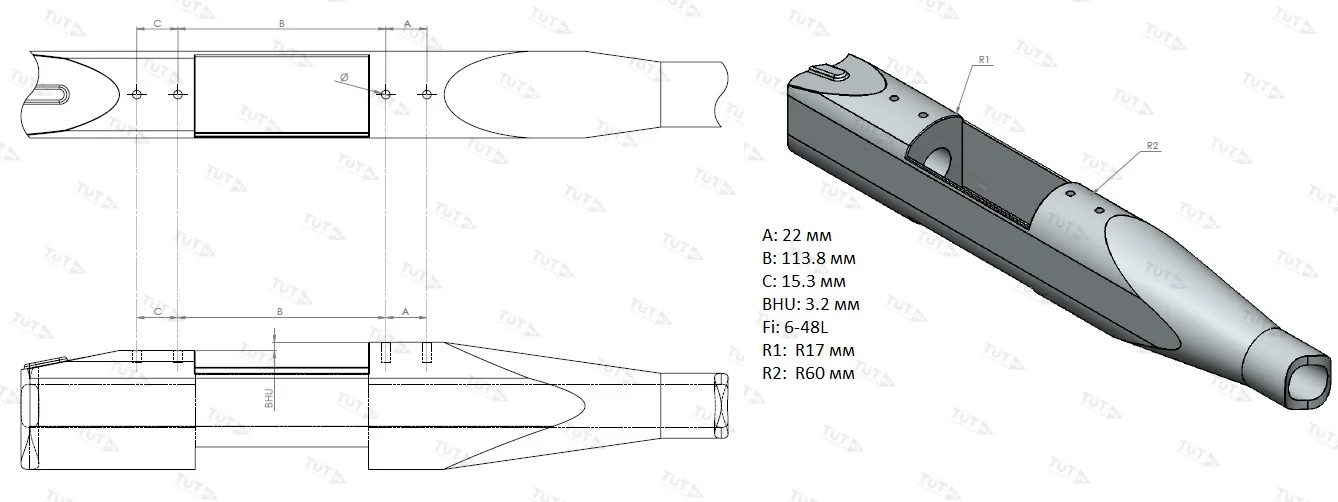 Планка Rusan Picatinny Weatherby Mark V