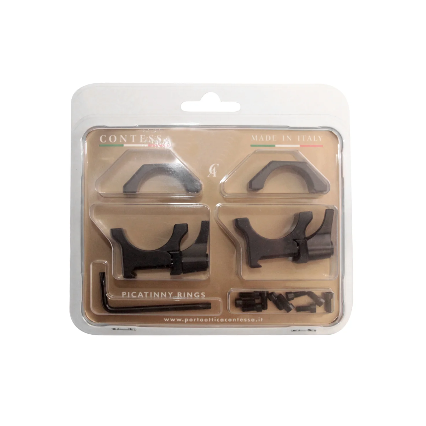 Быстросъемные кольца Contessa на Weaver 25.4мм (BH=8мм) SPP01/A/SR