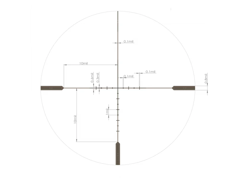 Оптический прицел Artelv CRS Fiber 1-10x28 SFP 34mm