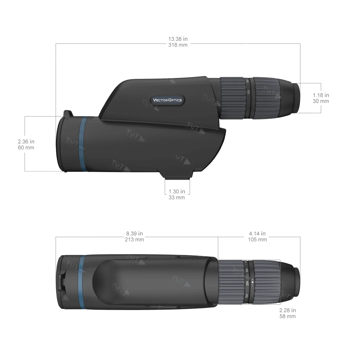 Зрительная труба Vector Optics Continental 20-60x80 ED
