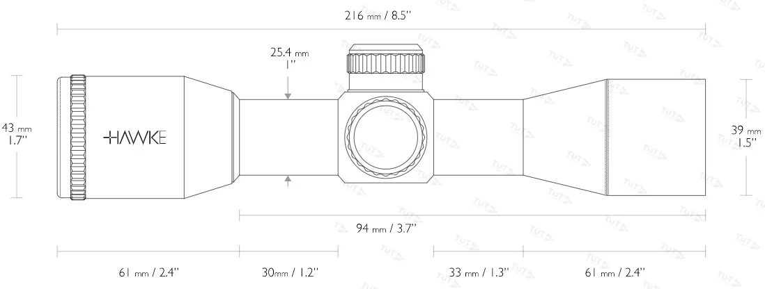 Оптический прицел Hawke Crossbow 3x32(SR IR)