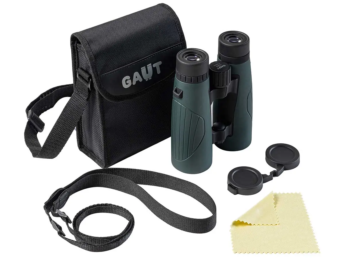 Бинокль Gaut Polaris 10X42, Roof-Призмы Bk7, Цвет - Зеленый, 580Г