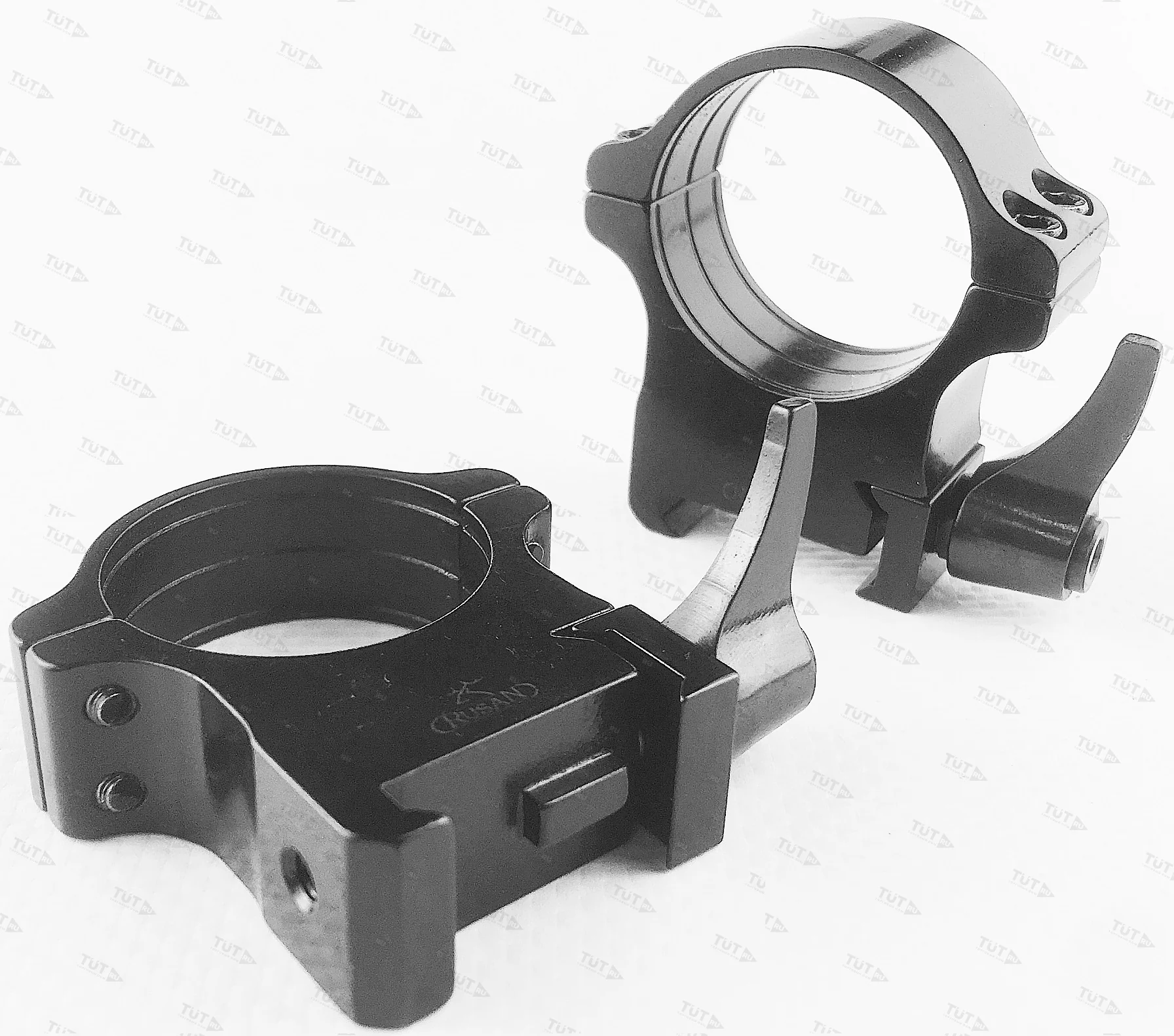 Кольца Rusan быстросъемные Weaver на 30мм H14 рычажные (050-30-14-R)