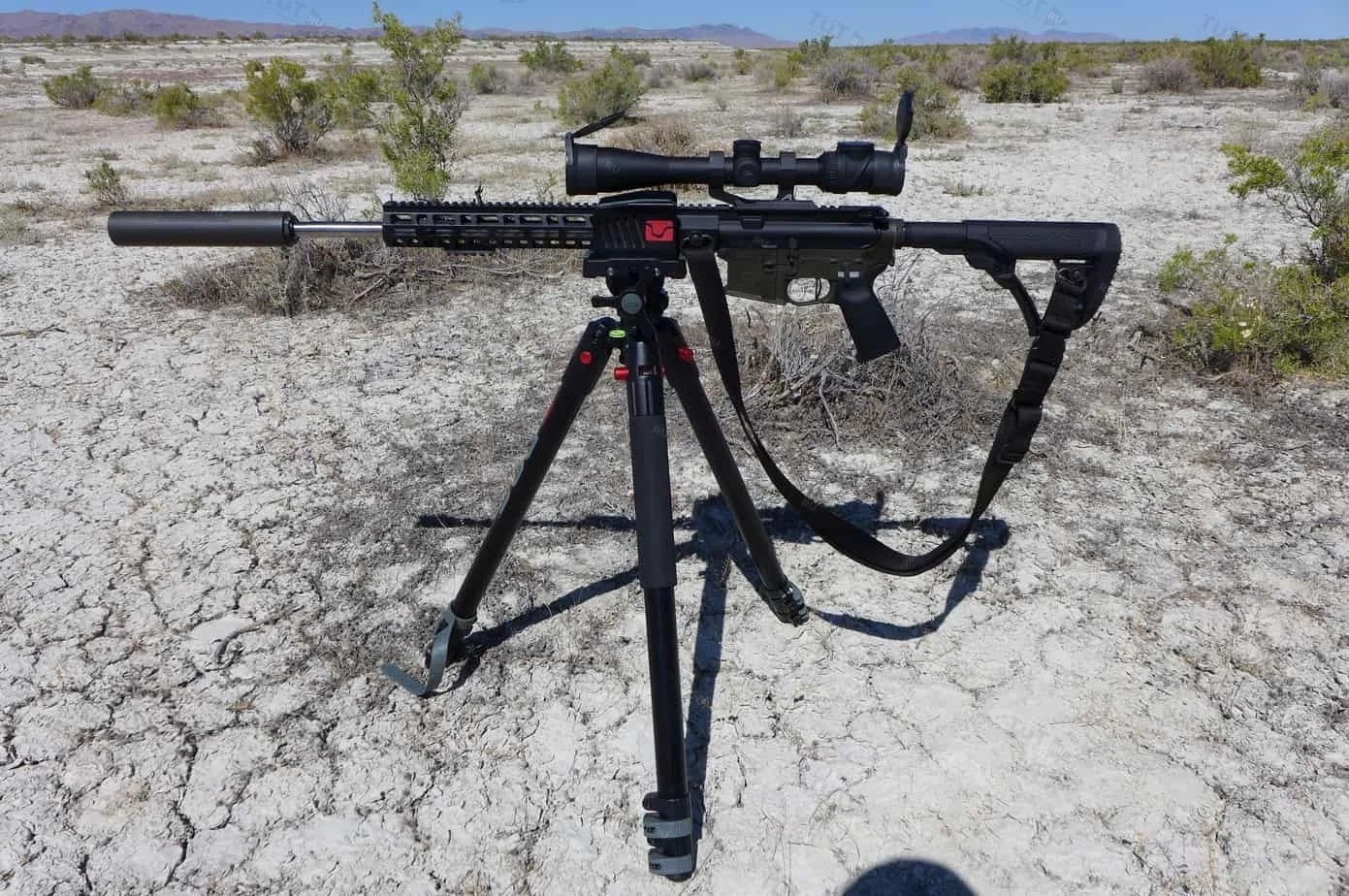 Опора для стрельбы BOG Deathgrip Tripod с зажимом оружия (3 ноги) (178см)