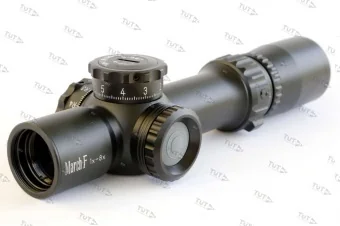 Прицел March 1-8x24 FFP Shorty (сетка FMC-1) с подсветкой