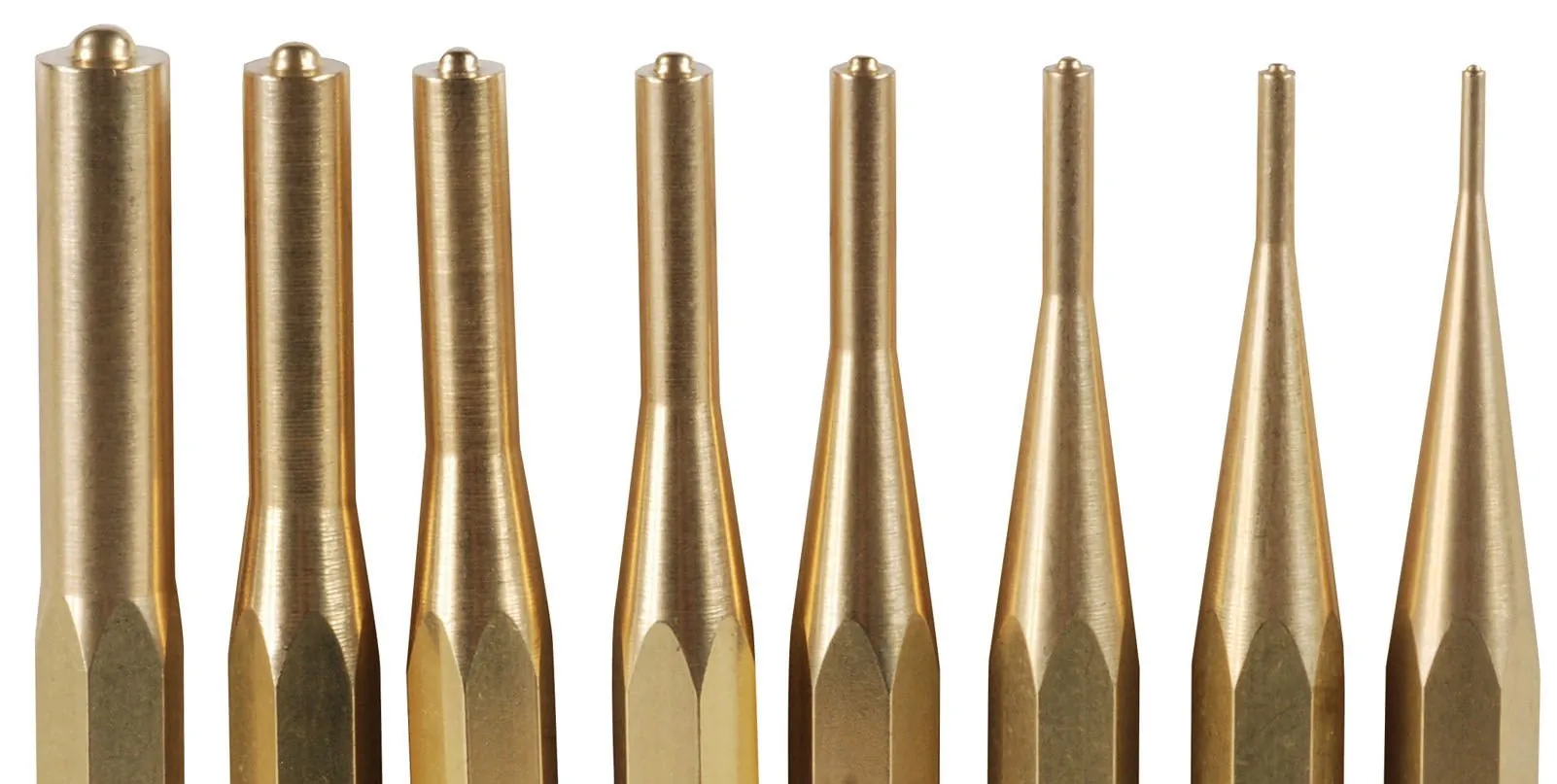 Выколотки Grace USA, комплект 8 шт., латунь