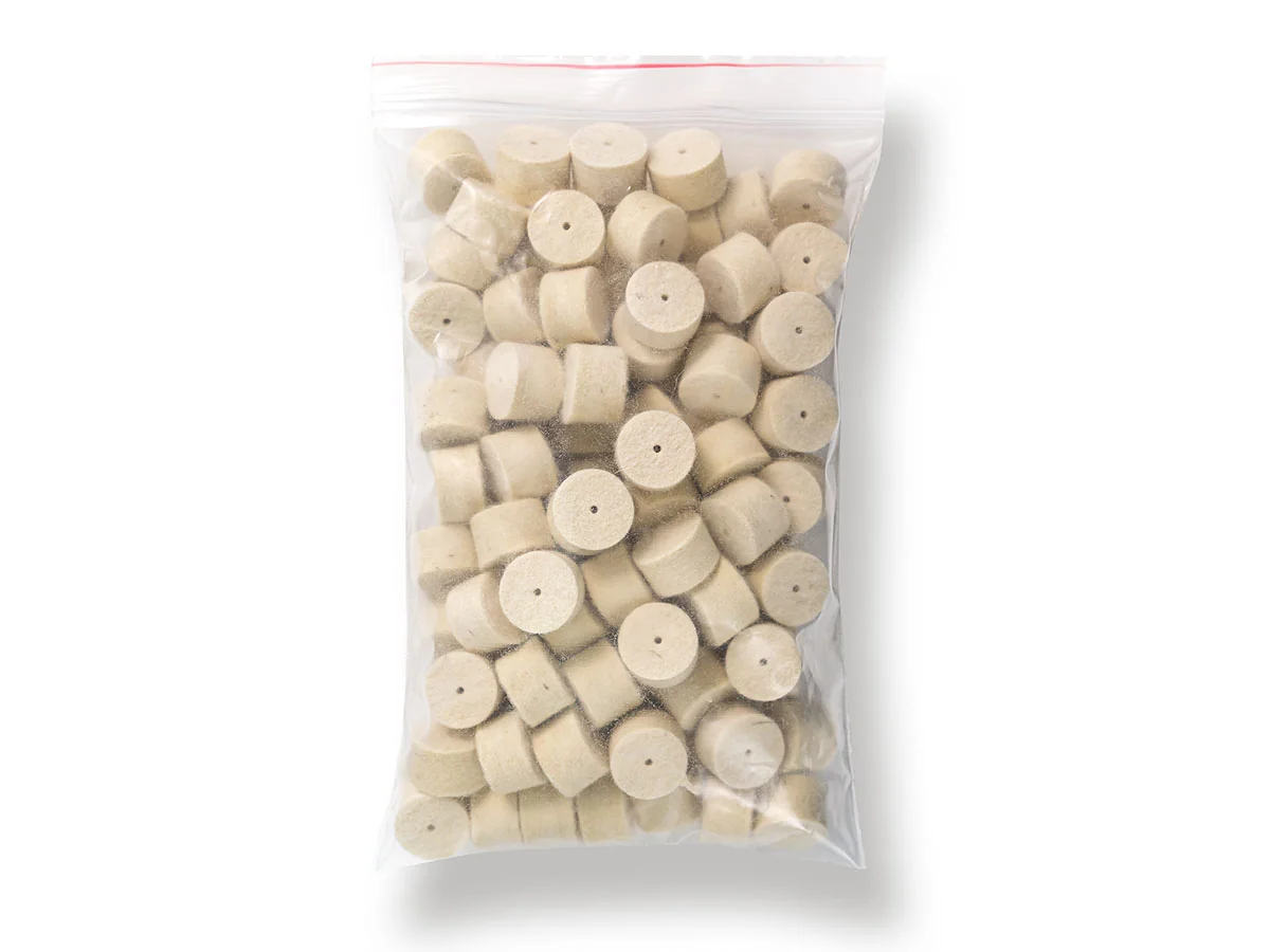 Войлочные A2S GUN патчи, Cal. 20, уп. 100 шт.