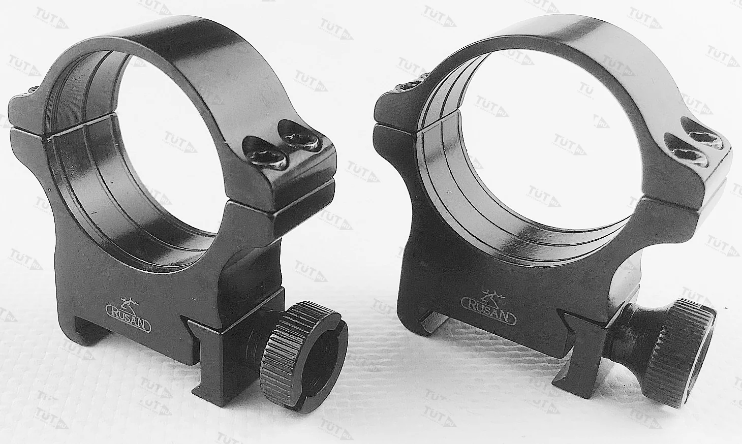 Кольца Rusan быстросъемные Weaver на 30мм H12 на винтах (050-30-12-M)