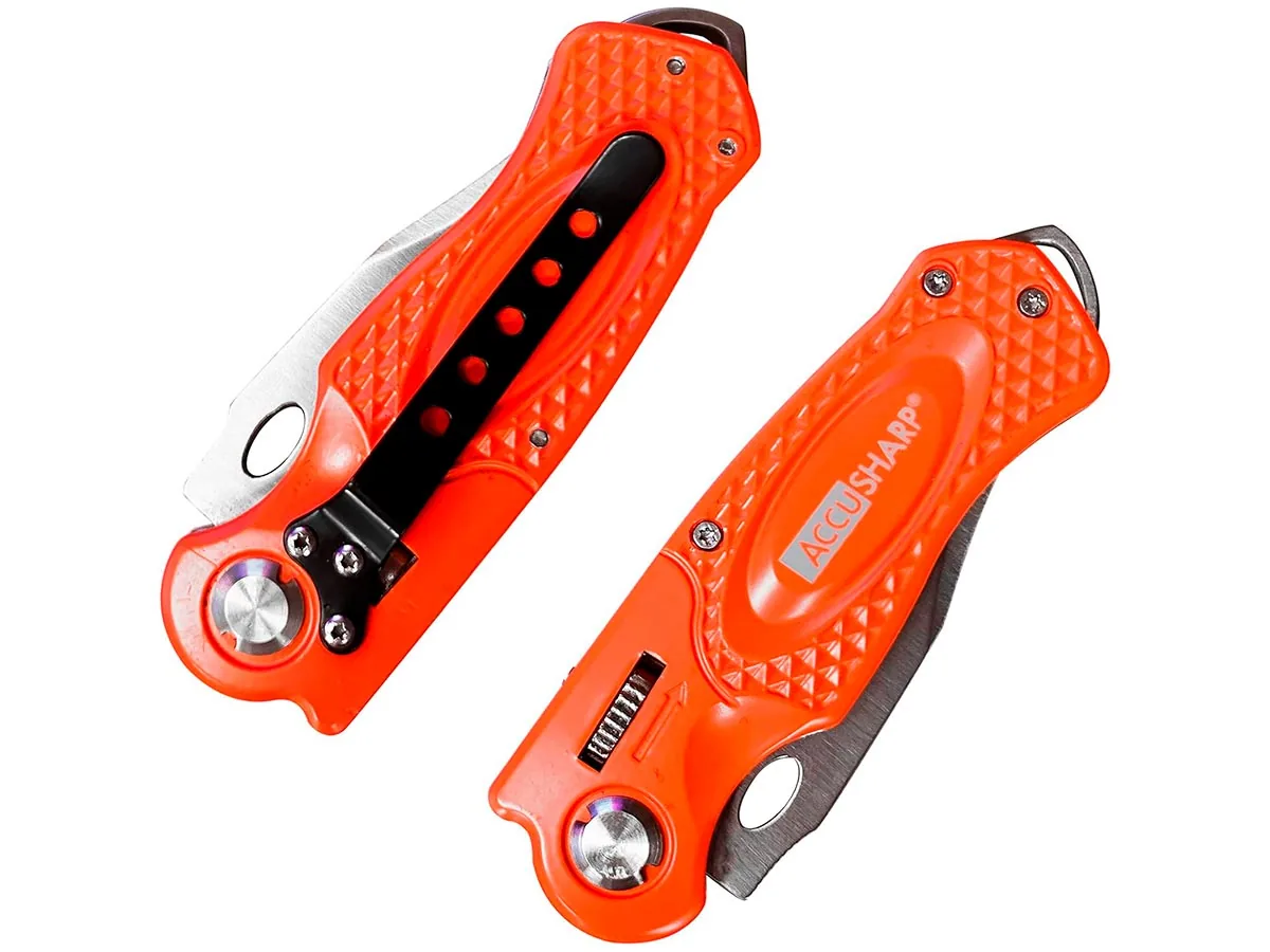 Нож складной AccuSharp Folding Sport Knife нержавеющая сталь оранжевый