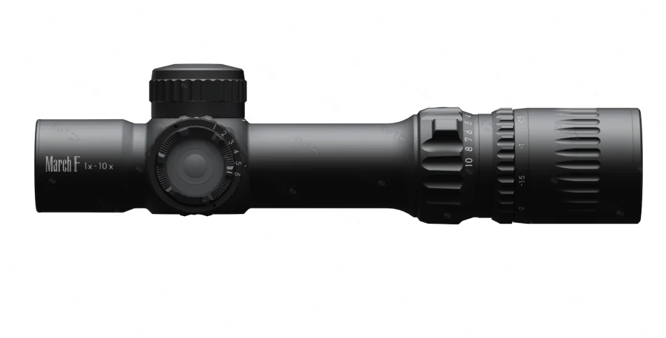 Прицел March 1-10x24 FFP Shorty (Normal) 0.1MIL (сетка DR-1) с подсветкой