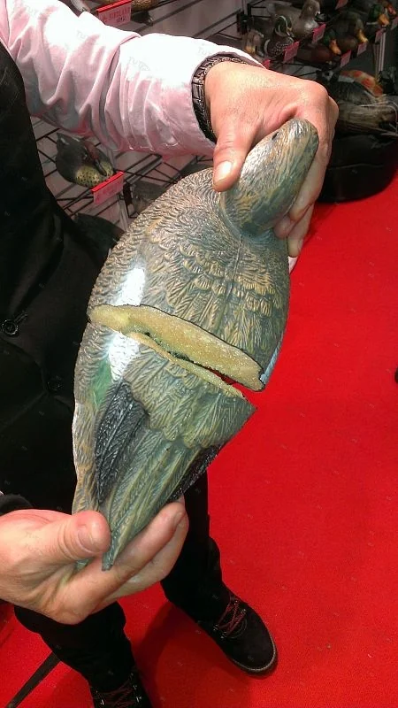 Чучело кряквы плавающей с пеной внутри