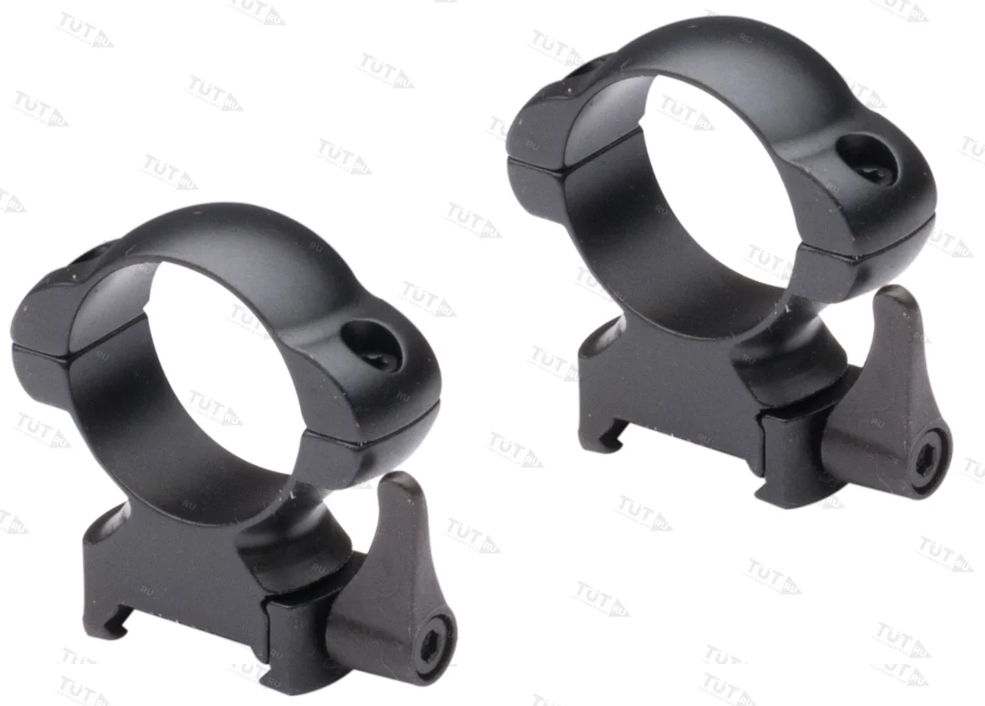 Кольца быстросъемные Nikko Stirling стальные D34мм, Weaver, средние, рычажные