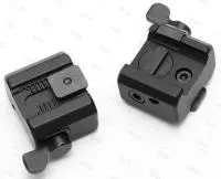 Быстросъемный кронштейн MAK на раздельных основаниях под шину Swarovski для установки на основание W