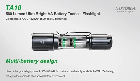Фонарь Nextorch TA10 тактический, 560 люмен