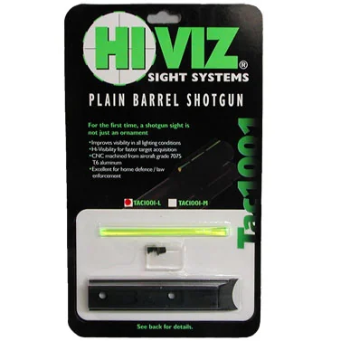 HiViz мушка Tactical для гладк. оружия к.12, высота 5,4мм, комплект - зелен. волокно, винты, планка