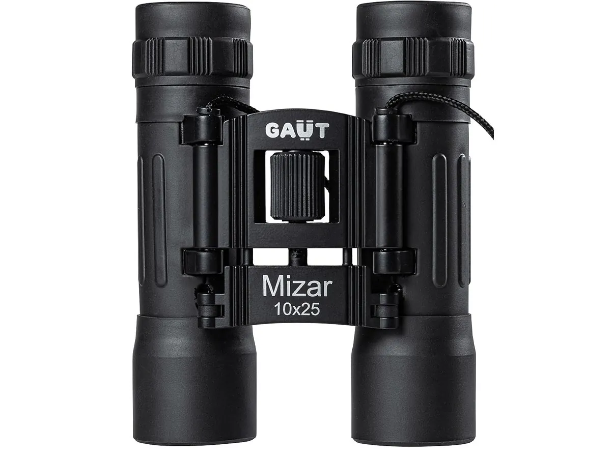 Бинокль Gaut Mizar 10X25, Roof-Призмы Bk7, Цвет - Черный, 159Г