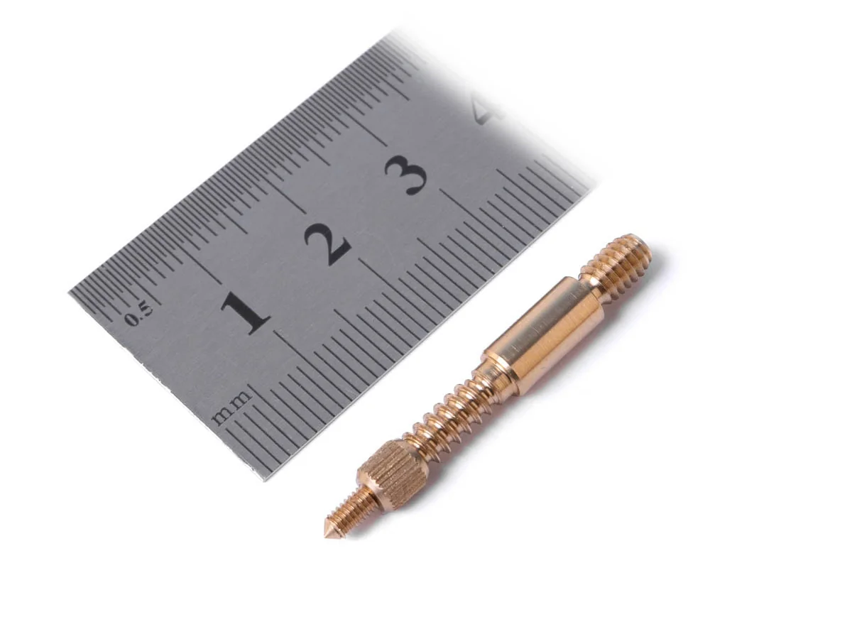 Адаптер-иголка A2S GUN № 7 (латунь, резьба "папа", дюймовая, 8/32 для Dewey 22CА, Tipton 22-26)