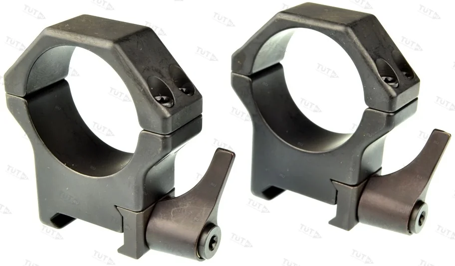 Быстросъемные стальные кольца Contessa на базу Picatinny, 34 мм, BH=19 мм (SRP03/C)