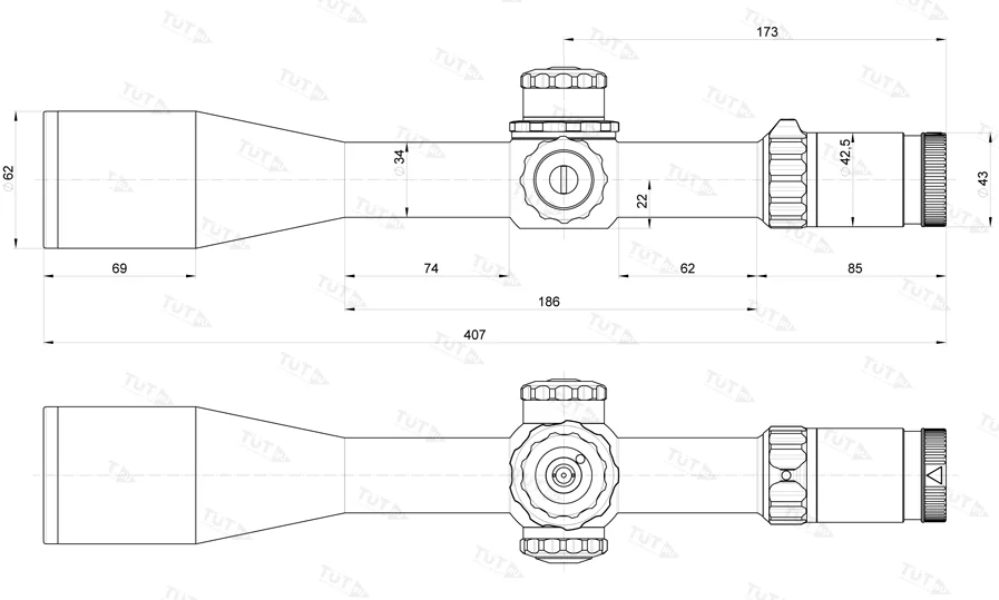 Оптический прицел Kahles K624i III 6-24x56 CCW сетка SKMR3