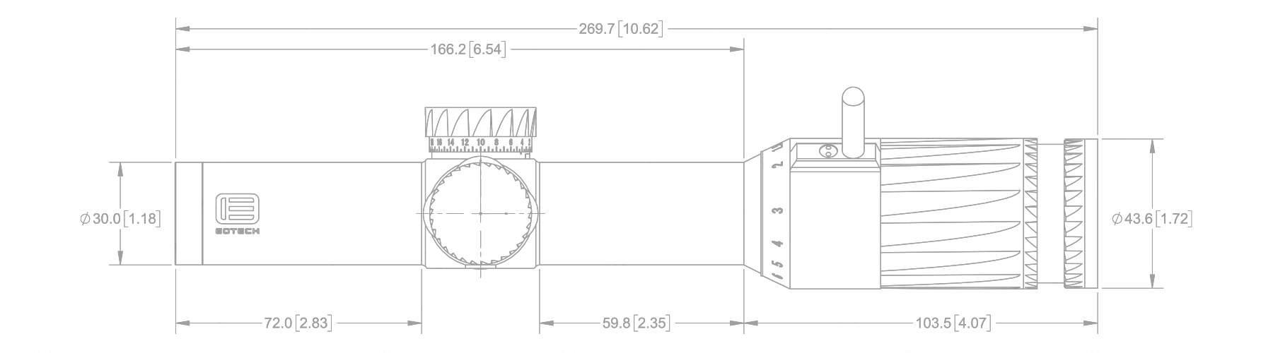 Оптический прицел EOTECH Vudu 1-6x24 FFP (сетка SR3) MOA