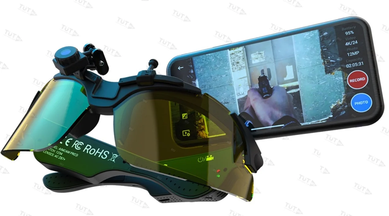 Очки с камерой AimCam Pro3K Fully Loaded Kit (Black)