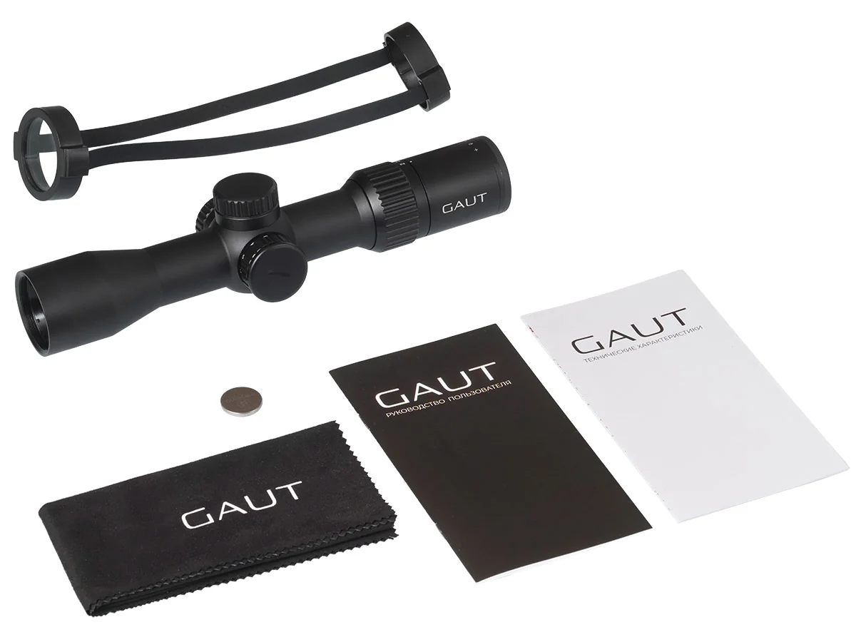 Прицел Gaut Amber 2-8x36, сетка 27 (Mil-Dot)