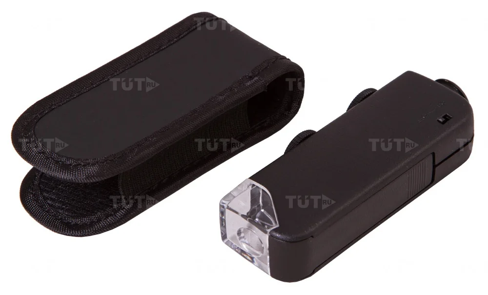 Микроскоп карманный Bresser 60x–100x со светодиодной подсветкой