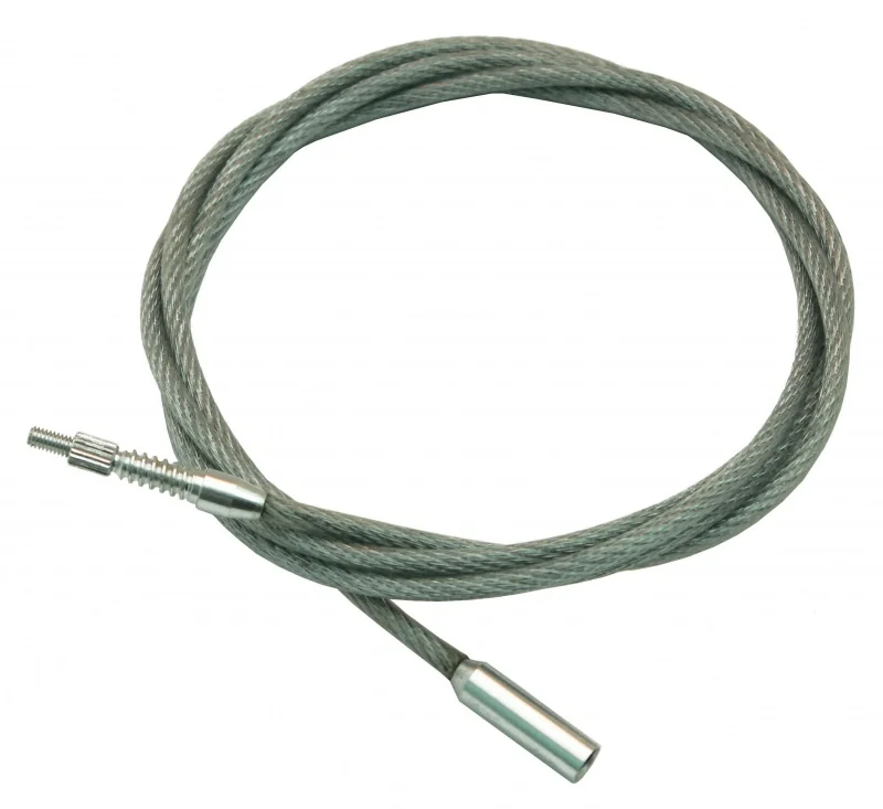 Шомпол гибкий ЧИСТОGUN универс., от .22 до 12, адаптер-игла с гайкой + адаптер под ерши, дюраль, рез