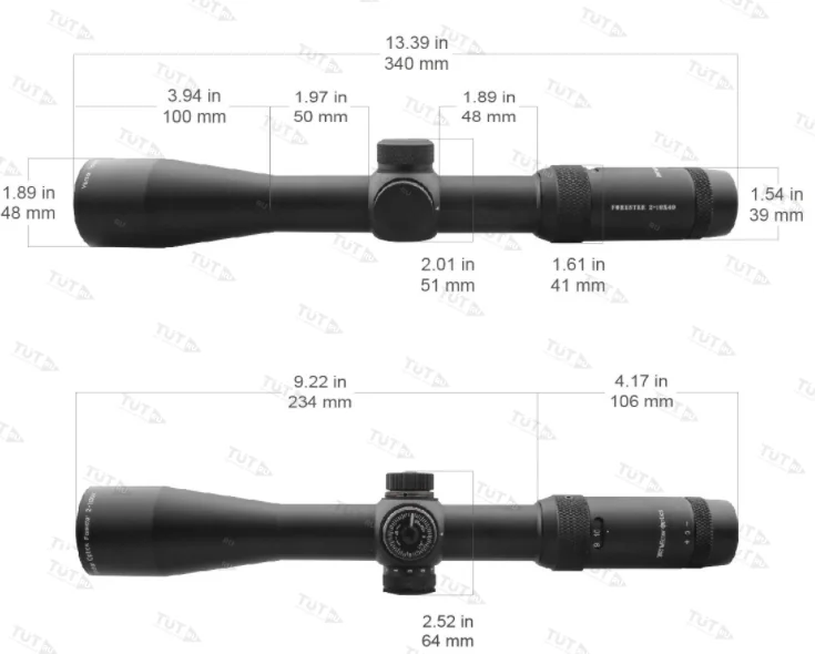 Прицел Vector Optics Forester 2-10x40 SFP (сетка VFD-2) с подсветкой