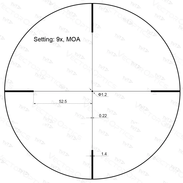 Прицел Vector Optics Forester Jr. 3-9x40 SFP (сетка VFD-3)