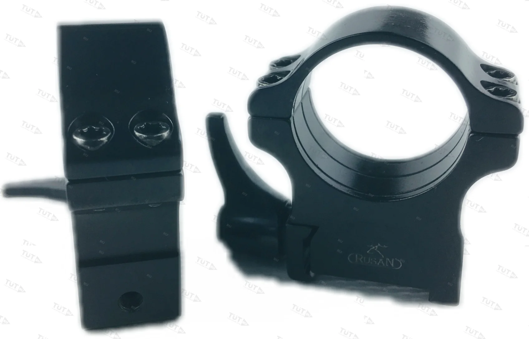 Кольца Rusan быстросъемные Prism 19мм (CZ550) на 25,4мм H15 рычажные (011-19-25,4-15-R)