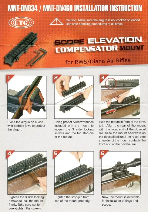 Планка Weaver с конпенсатором для всех переломок DIANA MNT-DN034