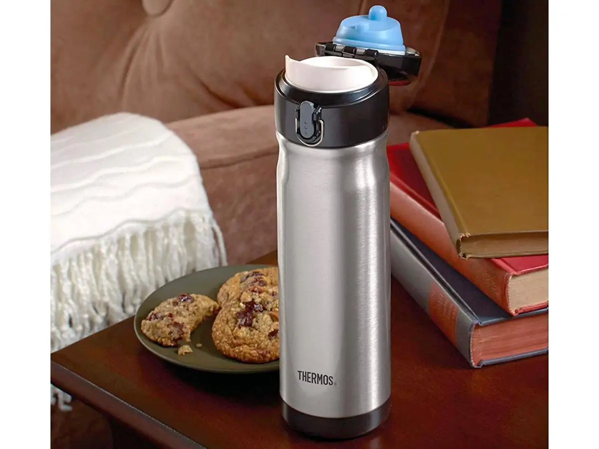 Термокружка THERMOS JMW-500 SBK 0.5L, откидной механизм, стальной