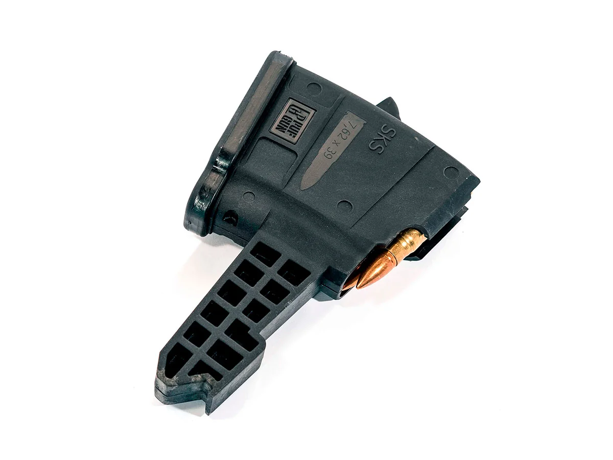 Магазин Pufgun На Скс, 7,62Х39, 5 Патронов, Полимер, Черный, Возможность Укорочения, 95 Гр